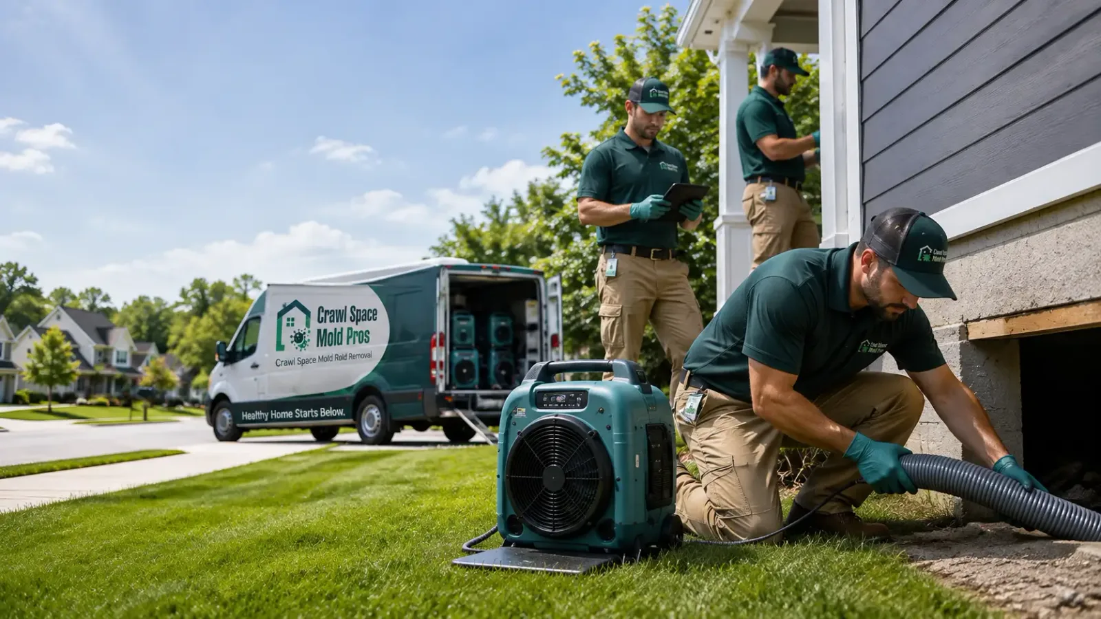 Crawl Space Mold Removal in Doylestown, WI